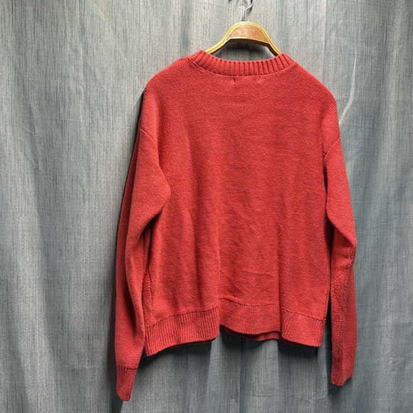 Joe Fresh & Gillian Harris Red Cable Knit Sweater size small - Picture 5 of 7